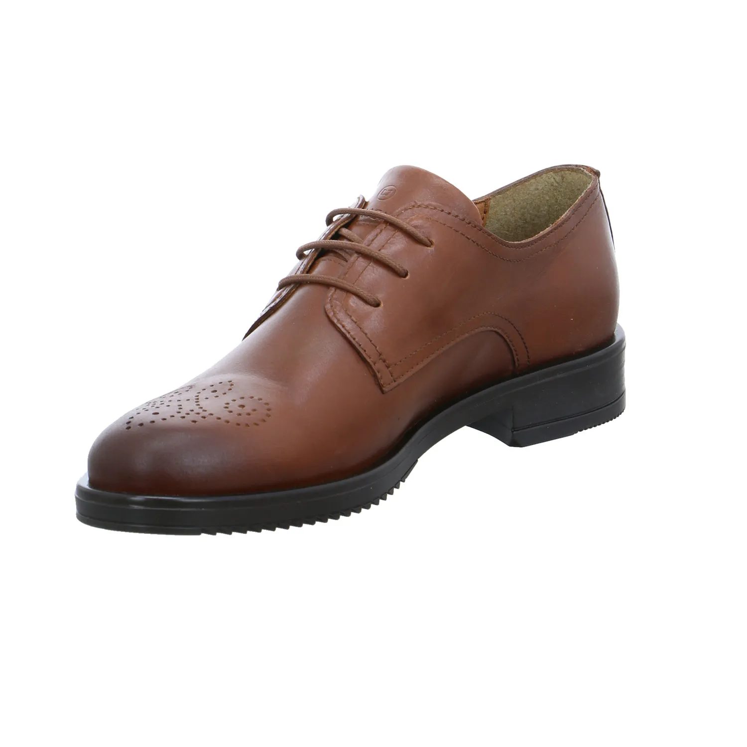 SCHUHENGEL Schnürschuh Cognac Leder