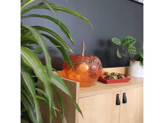 Lampe à poser en verre pomme Manzana