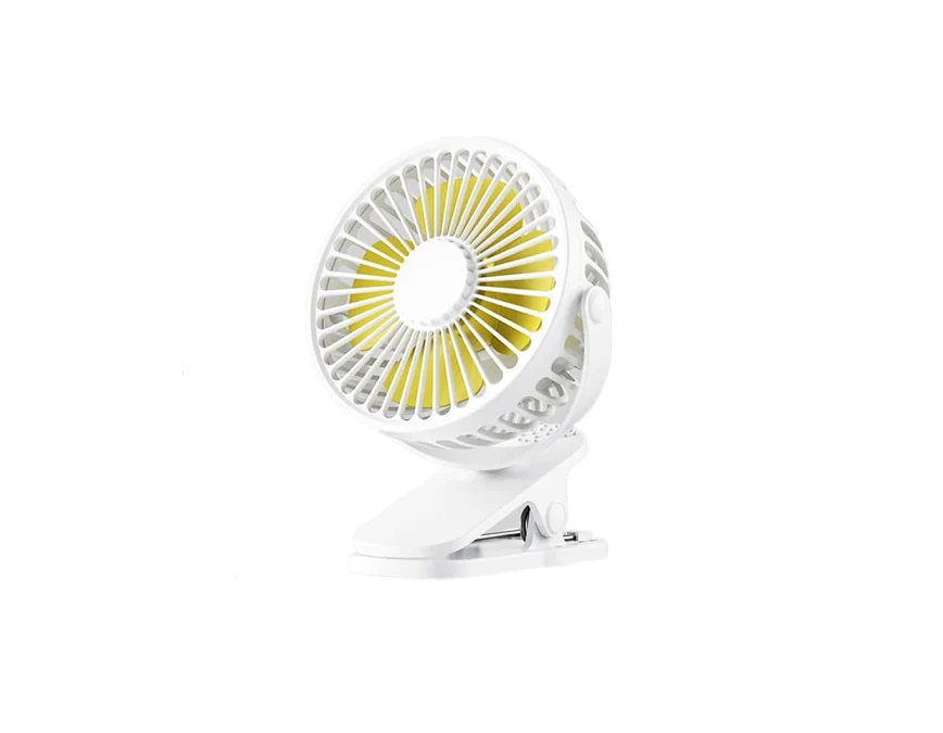Mini Ventilateur à Pince de Table blanc Vendos85