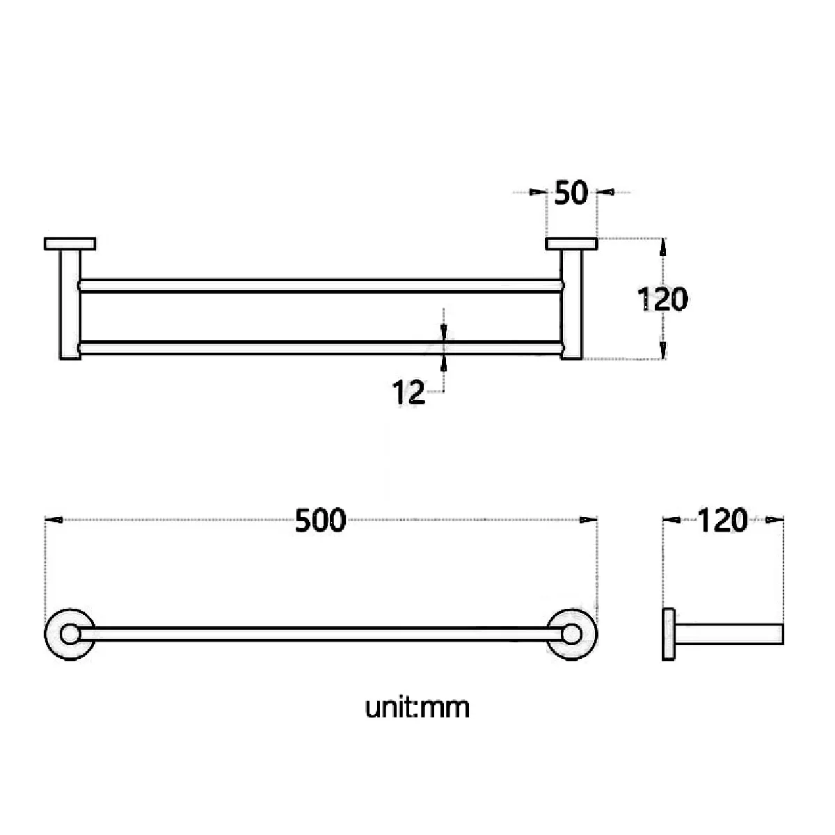 UNIVERSAL Accessoires salle de bain noir