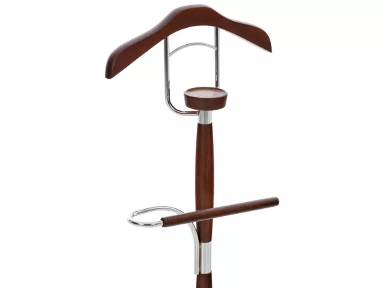 Portant à vêtement - Métal - 45 x 29 x 110cm - Wengé - Cardiff