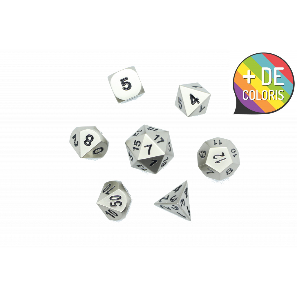 Set de dés JDR en metal