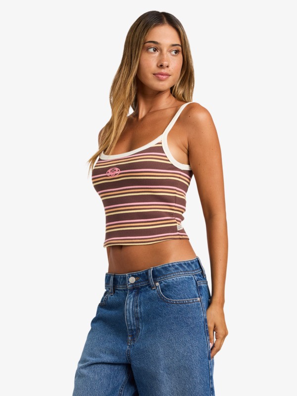 Whatever Forever Débardeur cropped Marron Femme