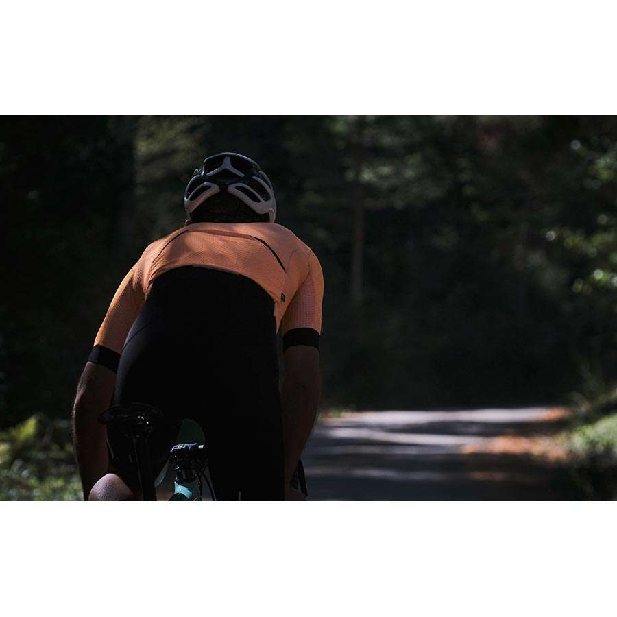 Biehler Signature³ Neon Mesh Fietsshirt Korte Mouwen Oranje Heren