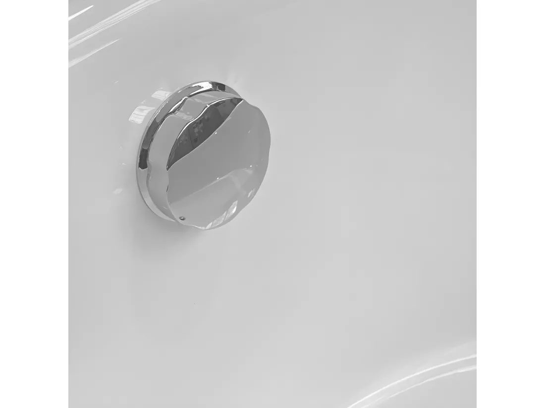 Baignoire ilôt diamètre 134 X 60 cm + Robinet Mitigeur Colonne – Mercy