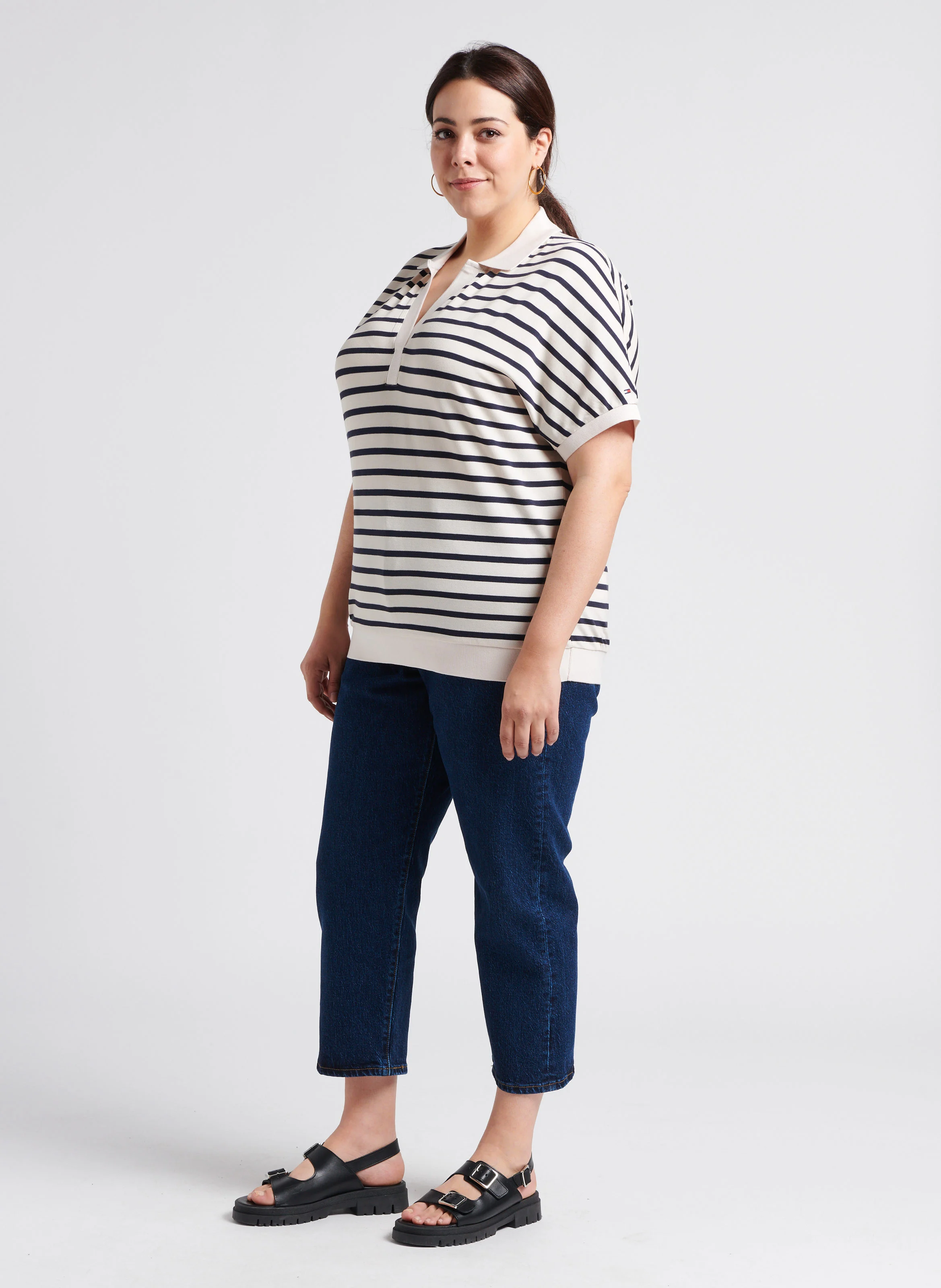 PL 501 CROP - Jean droit taille haute | Jean brut