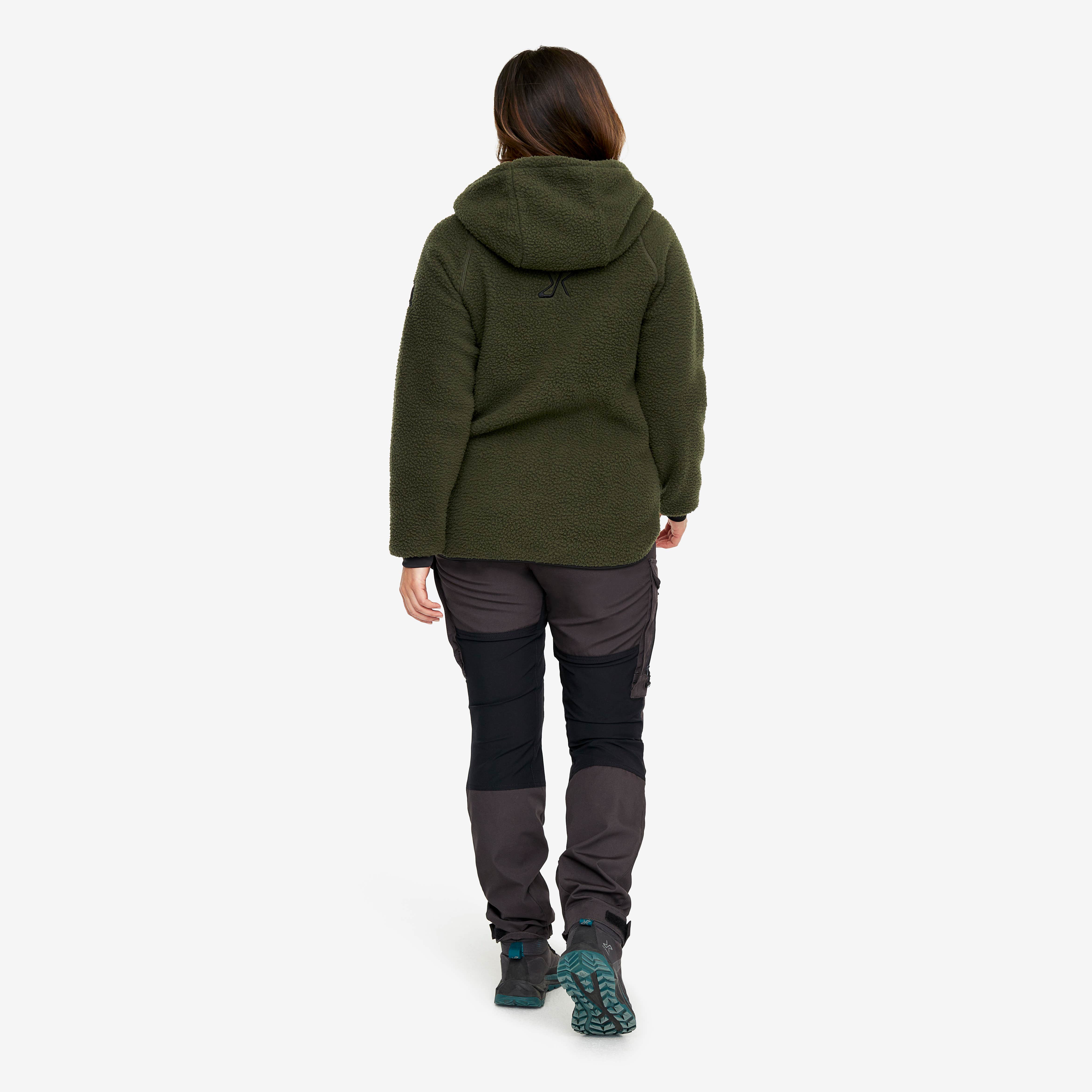Sherpa Hoodie Dame Forest Night