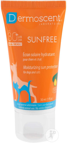 Dermoscent SunFREE Soin Solaire Hydratant Chien Et Chat Tube 30ml