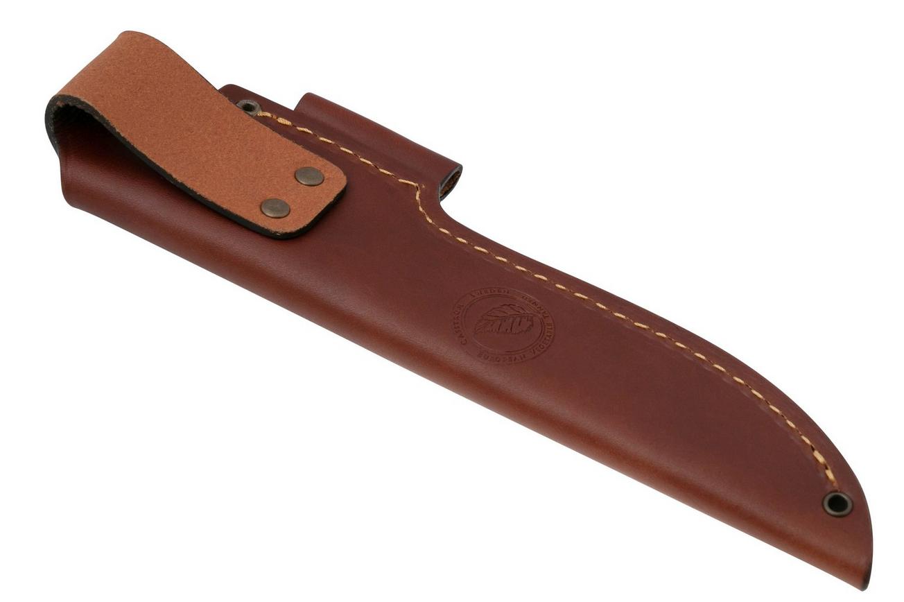 Casström No. 14 Sheath 13041 Cognac, foedraal with Fire Steel Holder