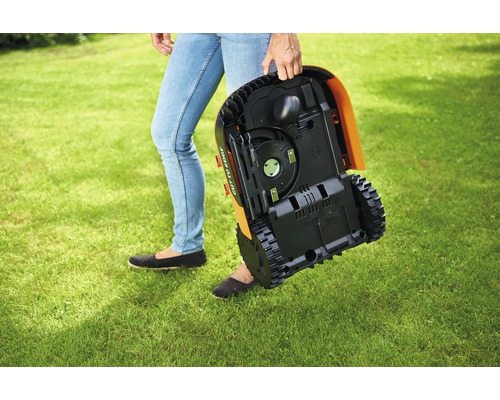 WORX 20V accu robotmaaier Landroid M500 Plus 18 cm/500 m² met app, IPX4 WR165E, incl. installatiemateriaal