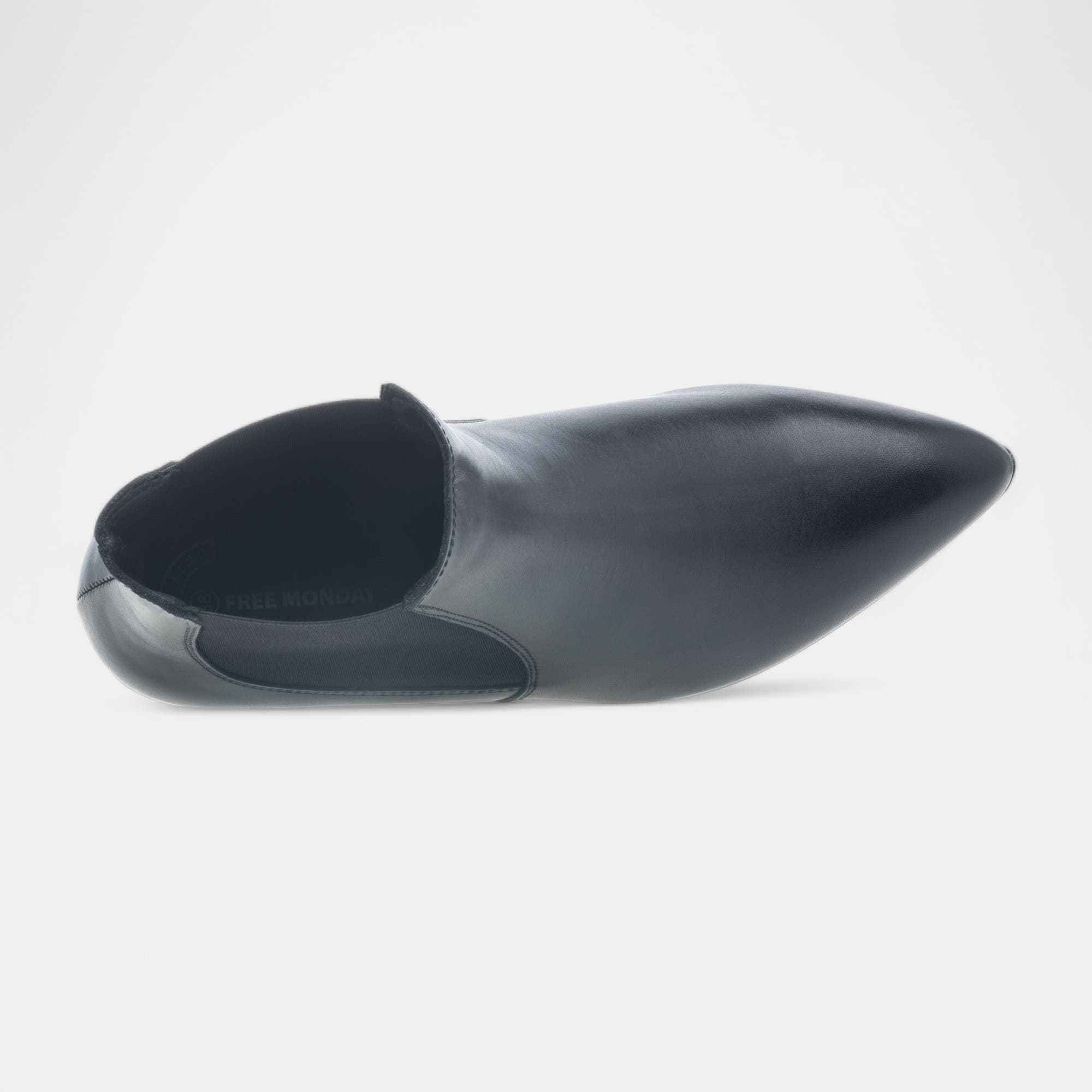 Boots chelsea Femme en cuir noir