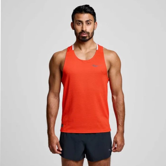 Saucony Herre Singletter Kinvara Tank Rød