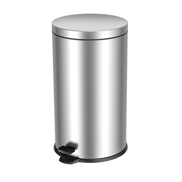 Poubelle à pédale en inox 40 litres