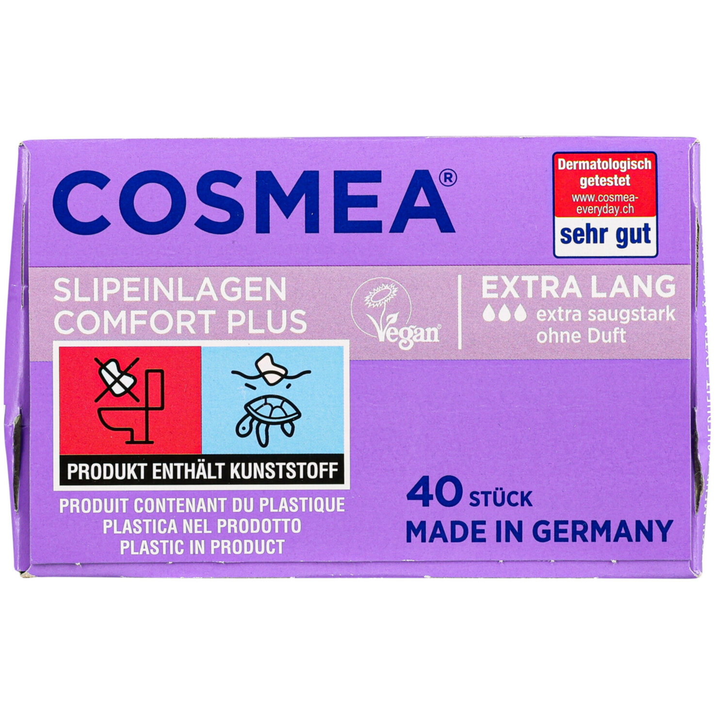 COSMEA Slipeinlagen Extra Lang 40 Stücke