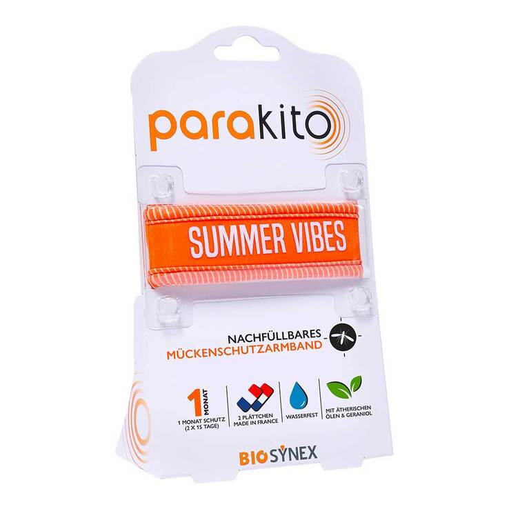 Para Kito Mückenschutz Armband Erwachsene orange, 1 St