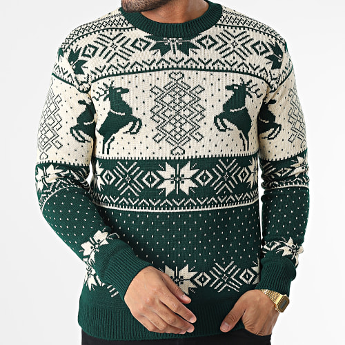 Pull Beige Vert