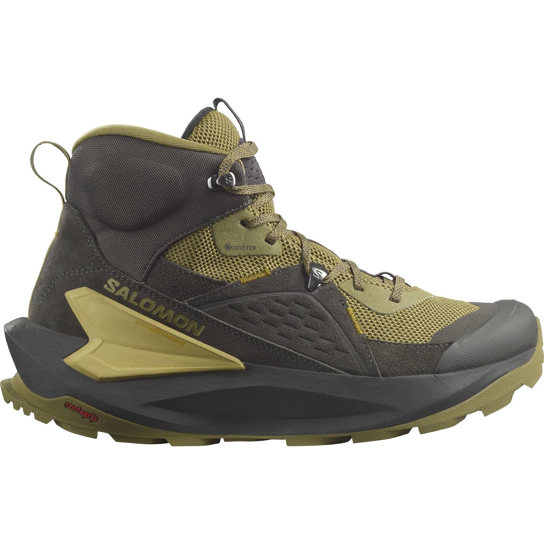 Salomon| Herren Wanderschuhe ELIXIR MID GTX wasserdicht mit Leder