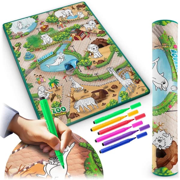 Malermatte 90 x 120 cm + 80 Ricokids sprittusjer