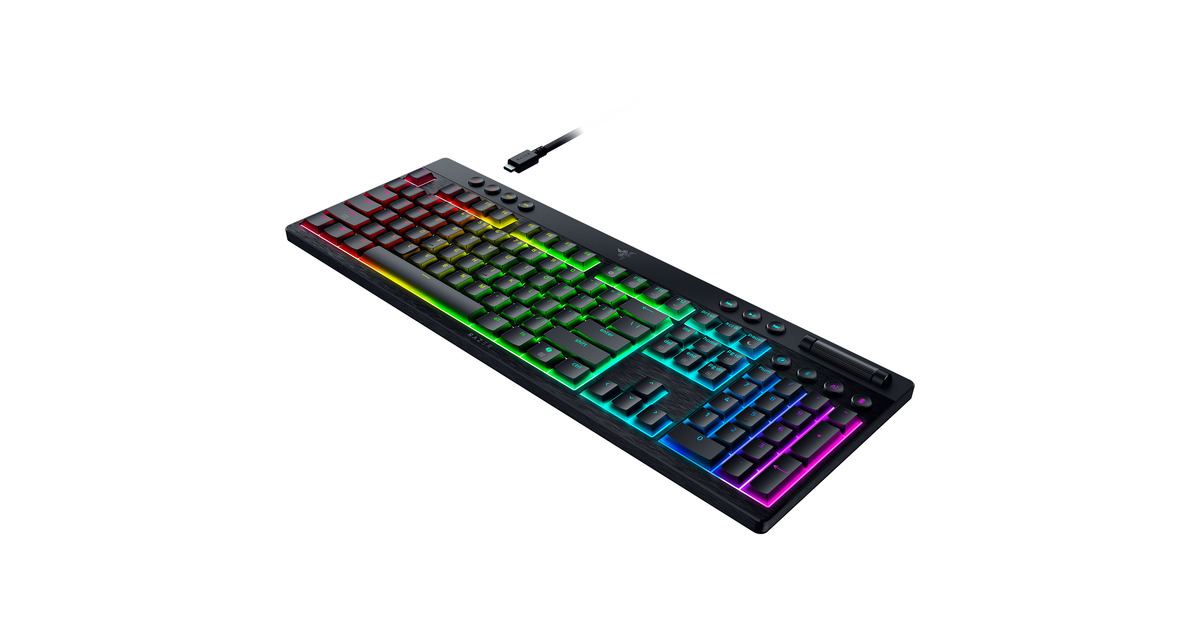 RazerBlackWidow V4 HyperSpeed, gaming toetsenbord  (Zwart, US lay-out, Razer Low-Profile Green, RGB leds, PBT double-shot)