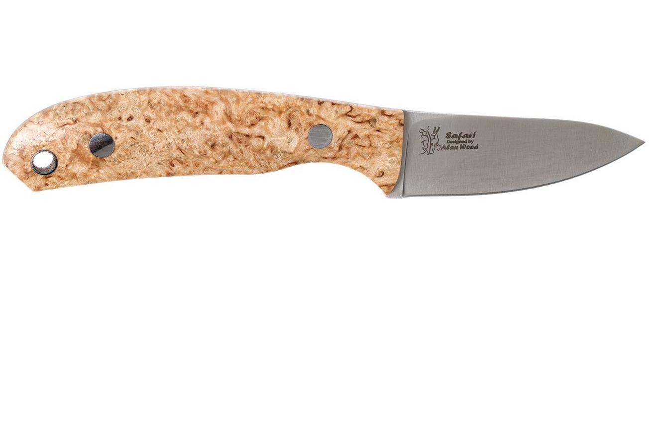 Casström Safari Curly Birch jachtmes 10618, Alan Wood design