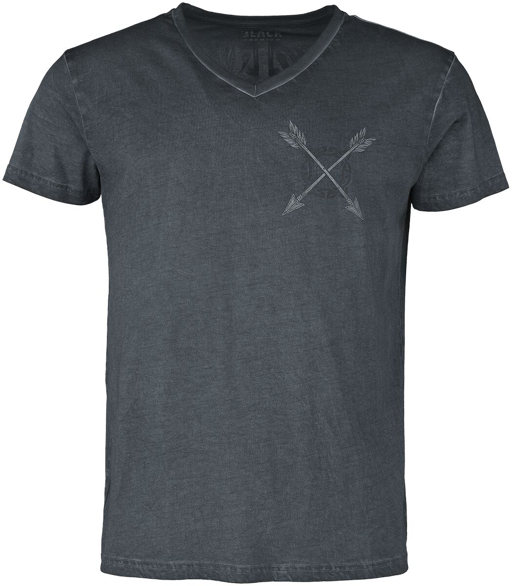 T-shirt imprimé loup | Black Premium by EMP T-Shirt Manches courtes