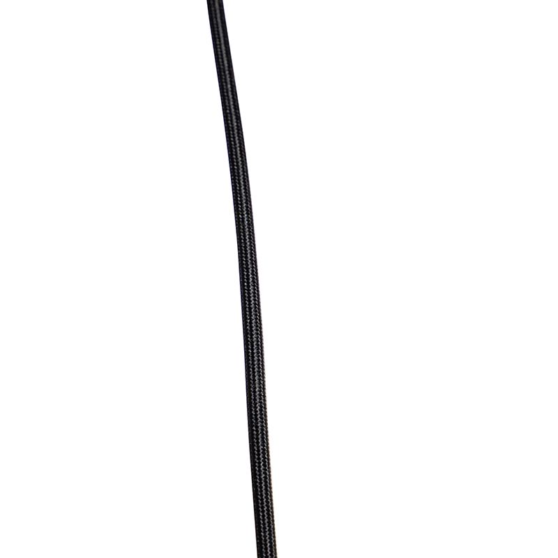 Design hanglamp zwart met smoke glas 3-lichts - Dome