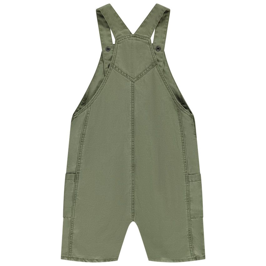 Salopette courte unie pour bébé garçon - Vert