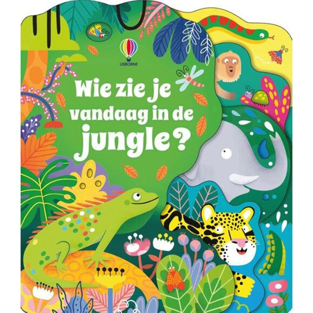 uitgeverij usborne wie zie je vandaag in de jungle?