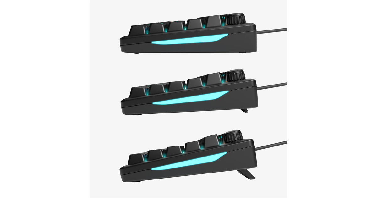 GloriousGMBK 75%, gaming toetsenbord  (Zwart, US lay-out, Membraan, 75%, RGB)