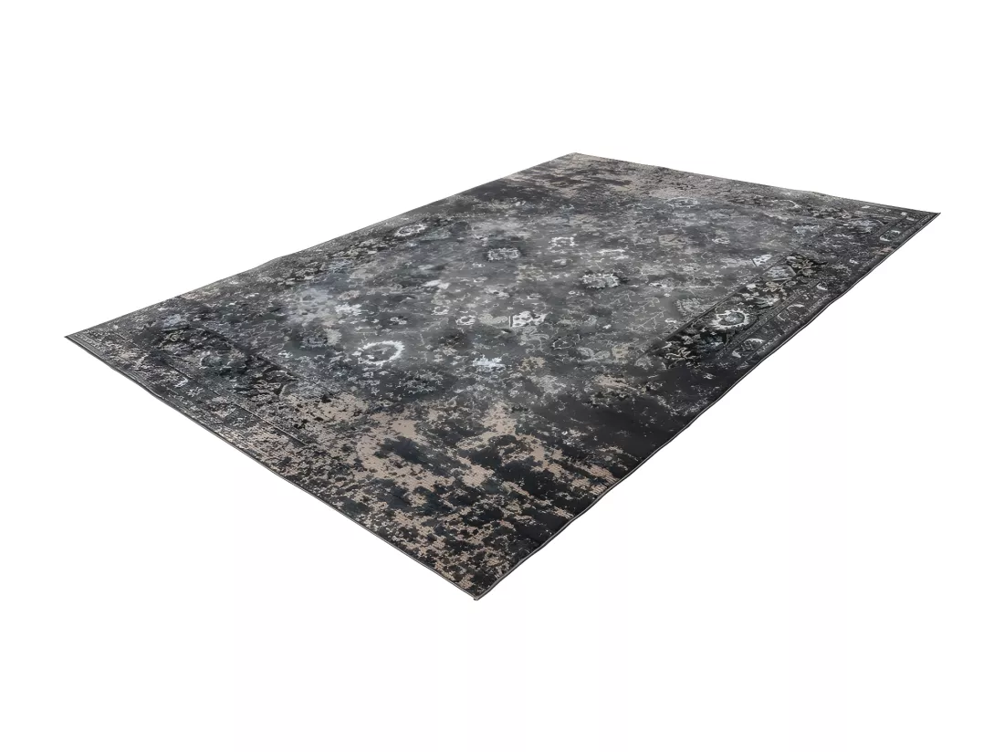 Tapis 150x80cm, design G708A coloris bleu pétrole - Confort et élégance pour votre intérieur