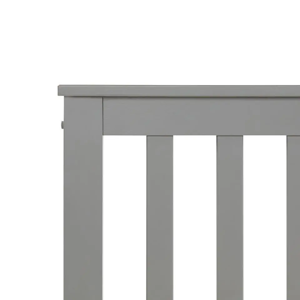 MAYENNE - Tweepersoonsbed - Grijs - 140 x 200 cm - Dennenhout