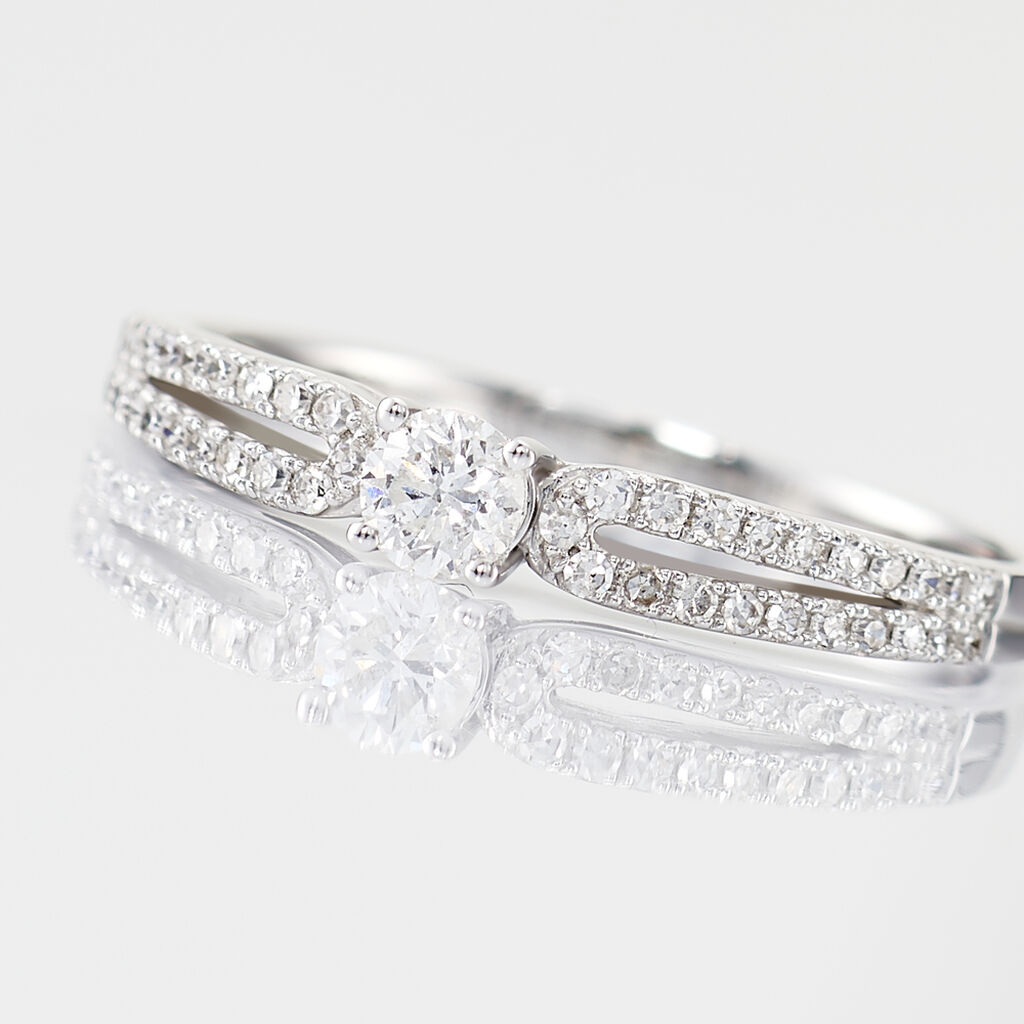 Bague Solitaire Katalina Or Blanc Diamant