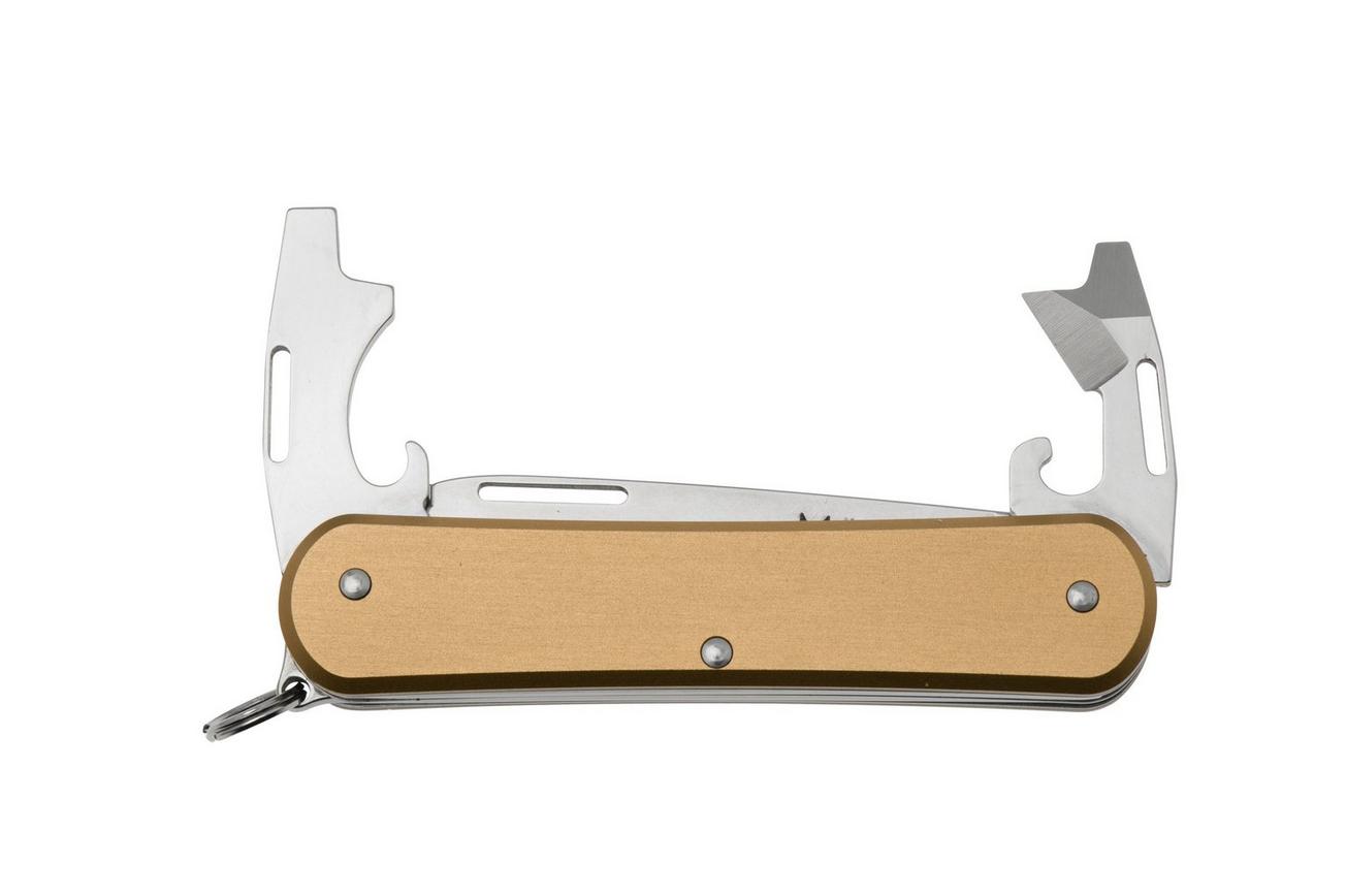 Fox Vulpis KA-VP130-3BR, 3 Tools, Aluminium Bronze, Zwitsers zakmes, Knivesandtools Exclusive