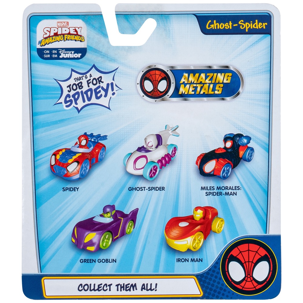 Marvels Spidey und seine fantastischen Freunde – Amazing Metals Ghost-Spider Diecast-Fahrzeug
