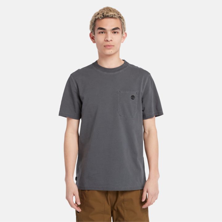 Camiseta Merrymack com bolso para homem na cor cinza escuro