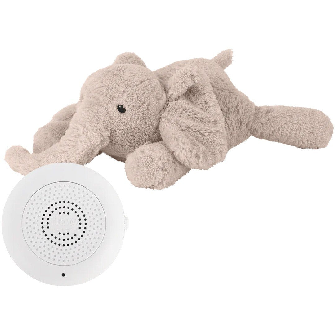 Flow amsterdam knuffelolifant met hartslag oplaadbaar - blush