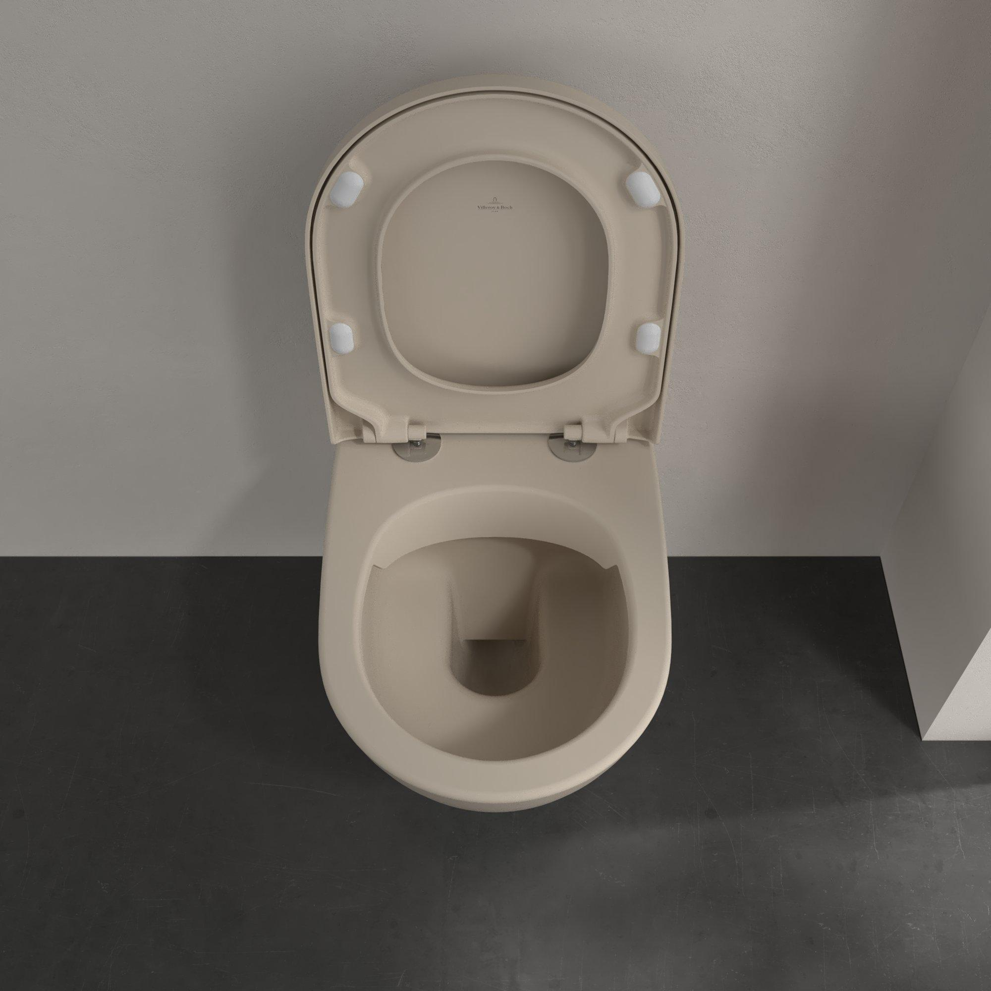 SCHADEMODEL: Villeroy & Boch Subway 2.0 randloos toilet CeramicPlus taupe