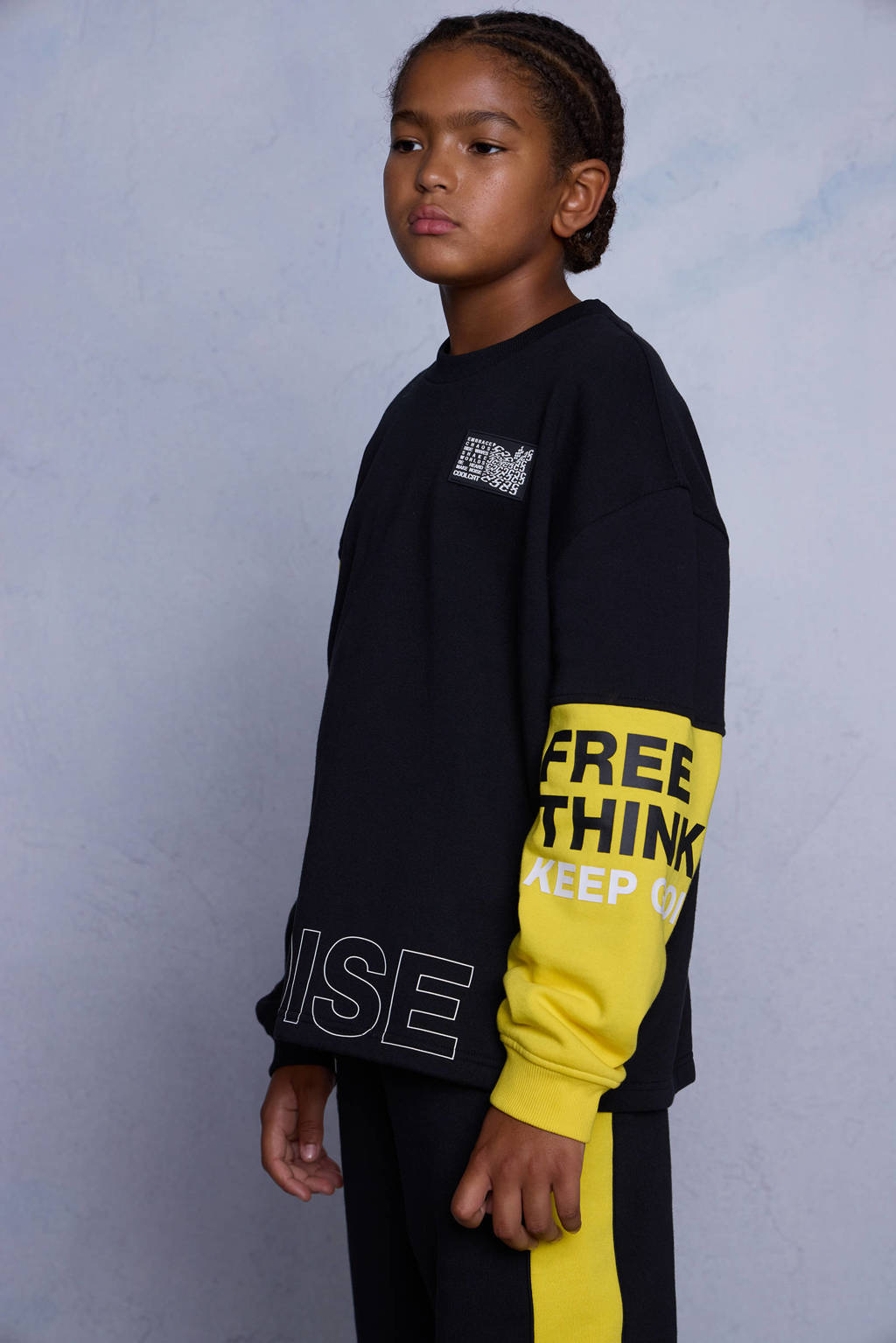 Coolcat Colourblock Sweater Noel met Statements
