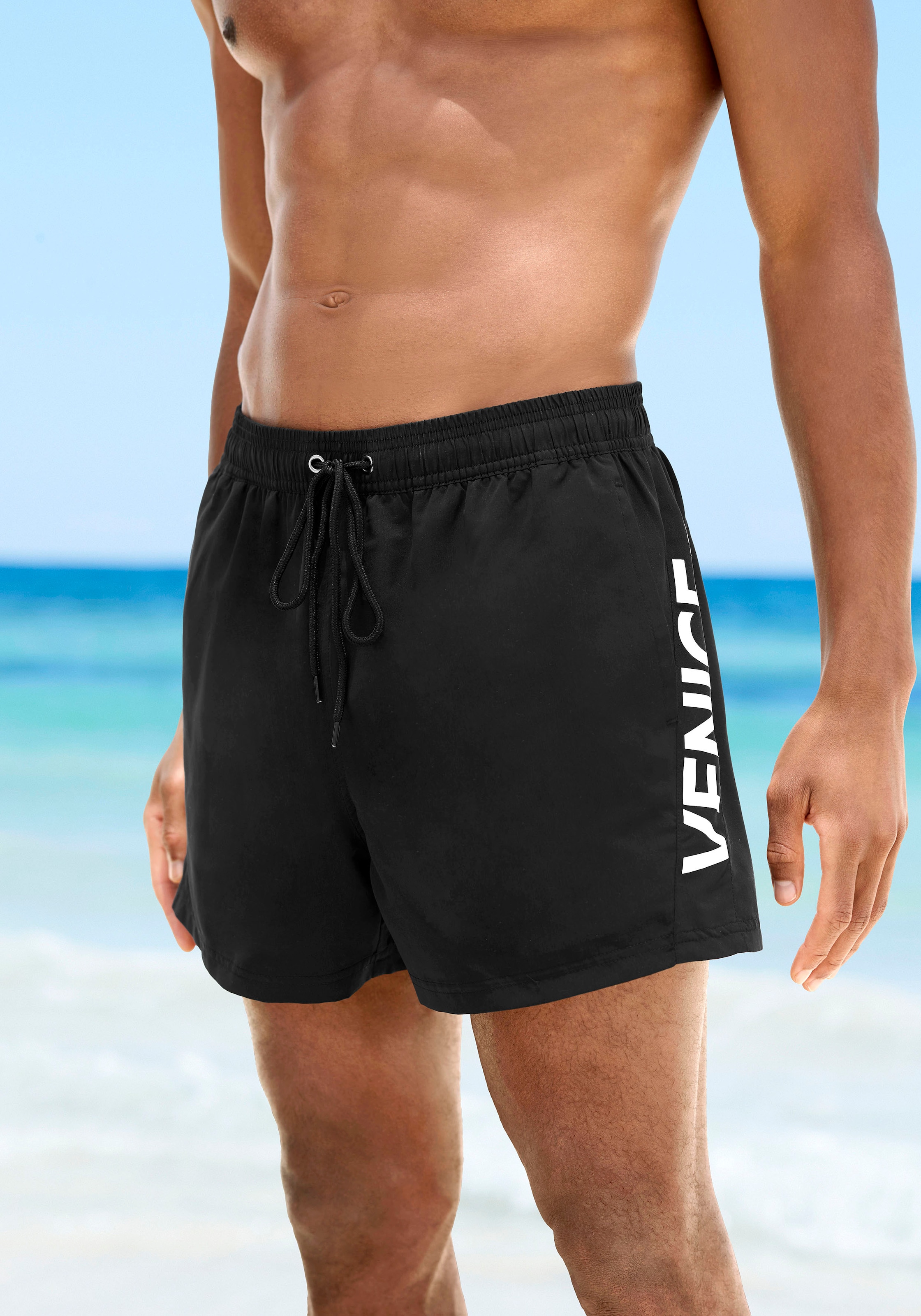 Venice Beach Badeshorts , mit grossem Markenschriftzug