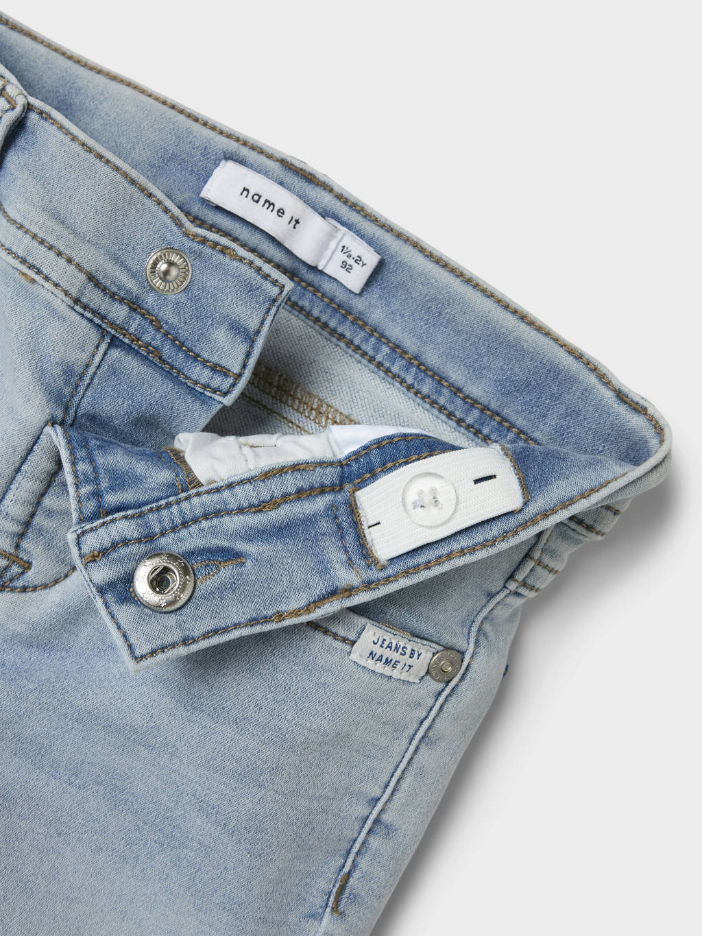 NAME IT slim fit jeans NMMSILAS light blue bleached