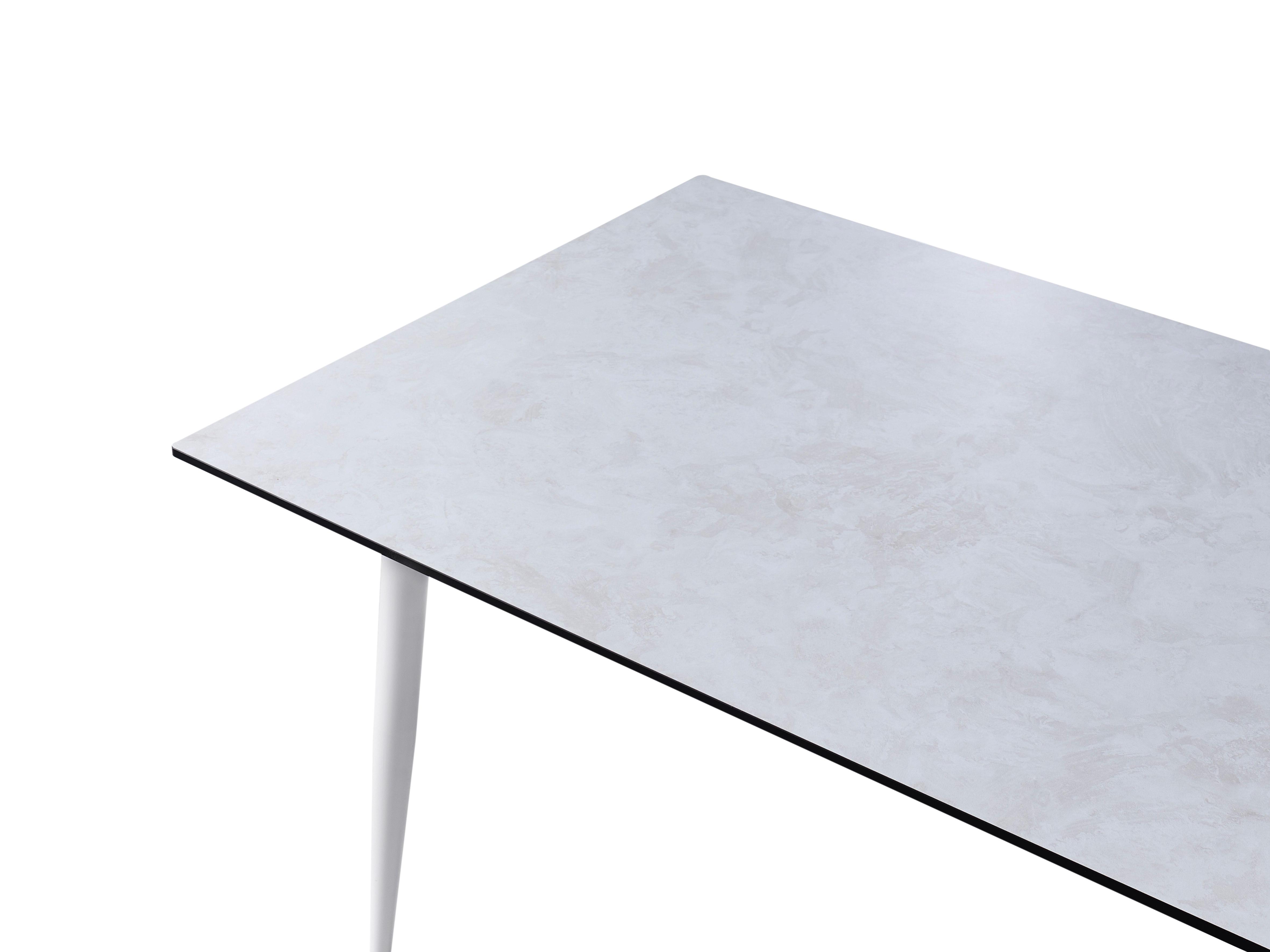 Tuin eettafel TOLENTINO 180 cm 90 cm Steeneffect Lichtgrijs
