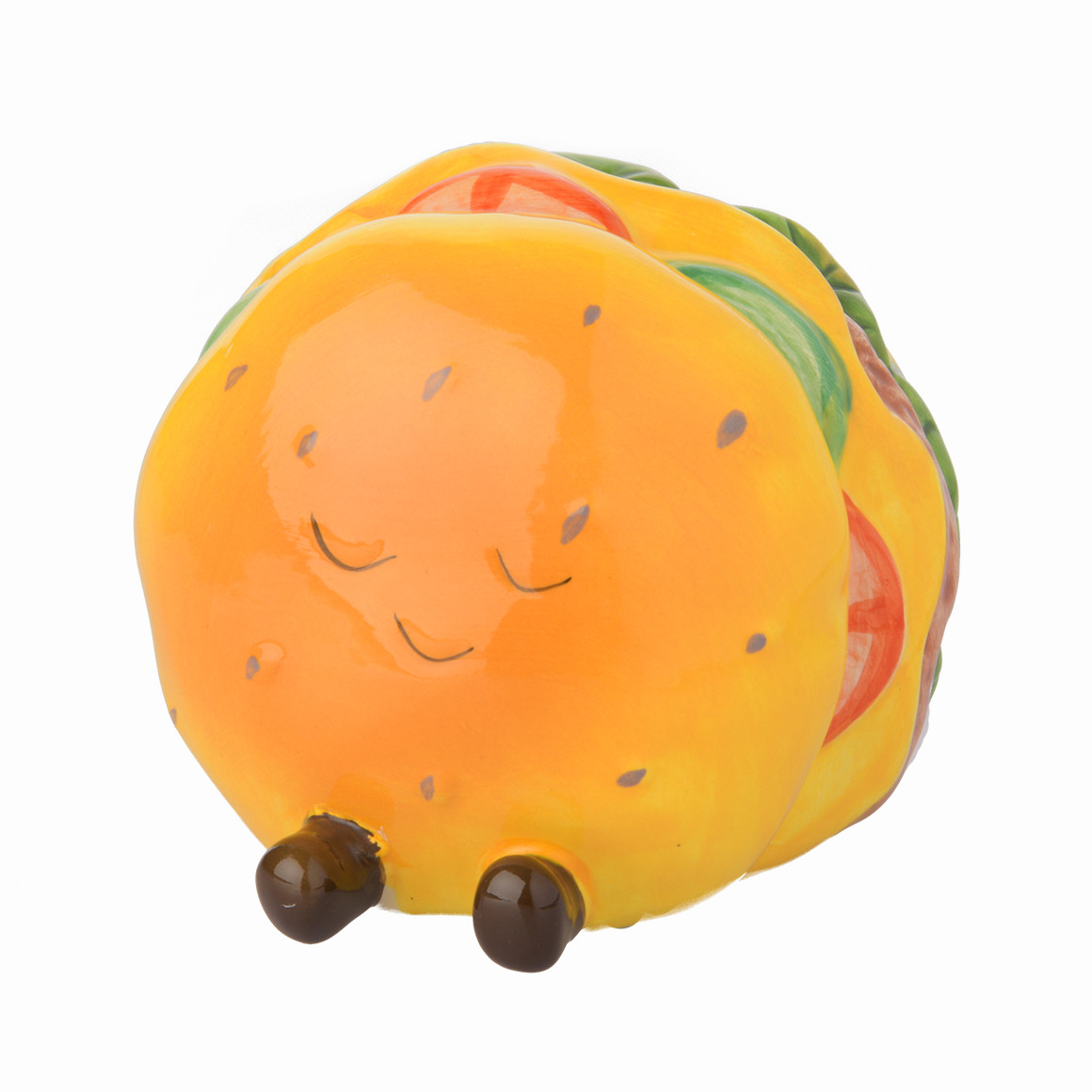 Topolino Kleine Spardose im Burger-Design hellbraun