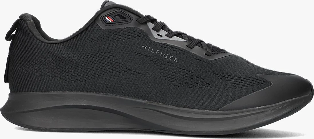 TOMMY HILFIGER zwarte tommy hilfiger lage sneakers lightweight sleek runner