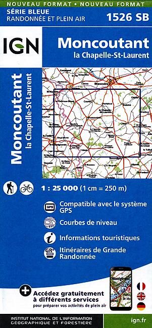IGN - 1526 SB MONCOUTANT LA CHAPELLE 1 25 000