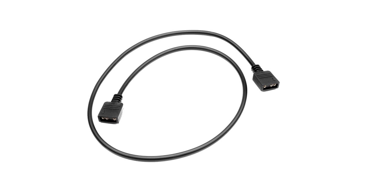 EKWBEK-Loop D-RGB Extension Cable 510mm verlengkabel  (Zwart)