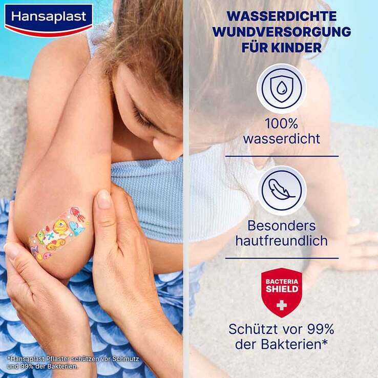 Hansaplast Kinder Pflasterstrips Aqua Protect, 20 St
