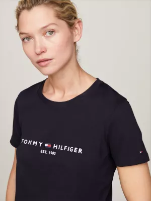 Camiseta de algodão orgânico com logotipo