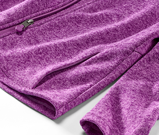 Strickfleece-Jacke, beere