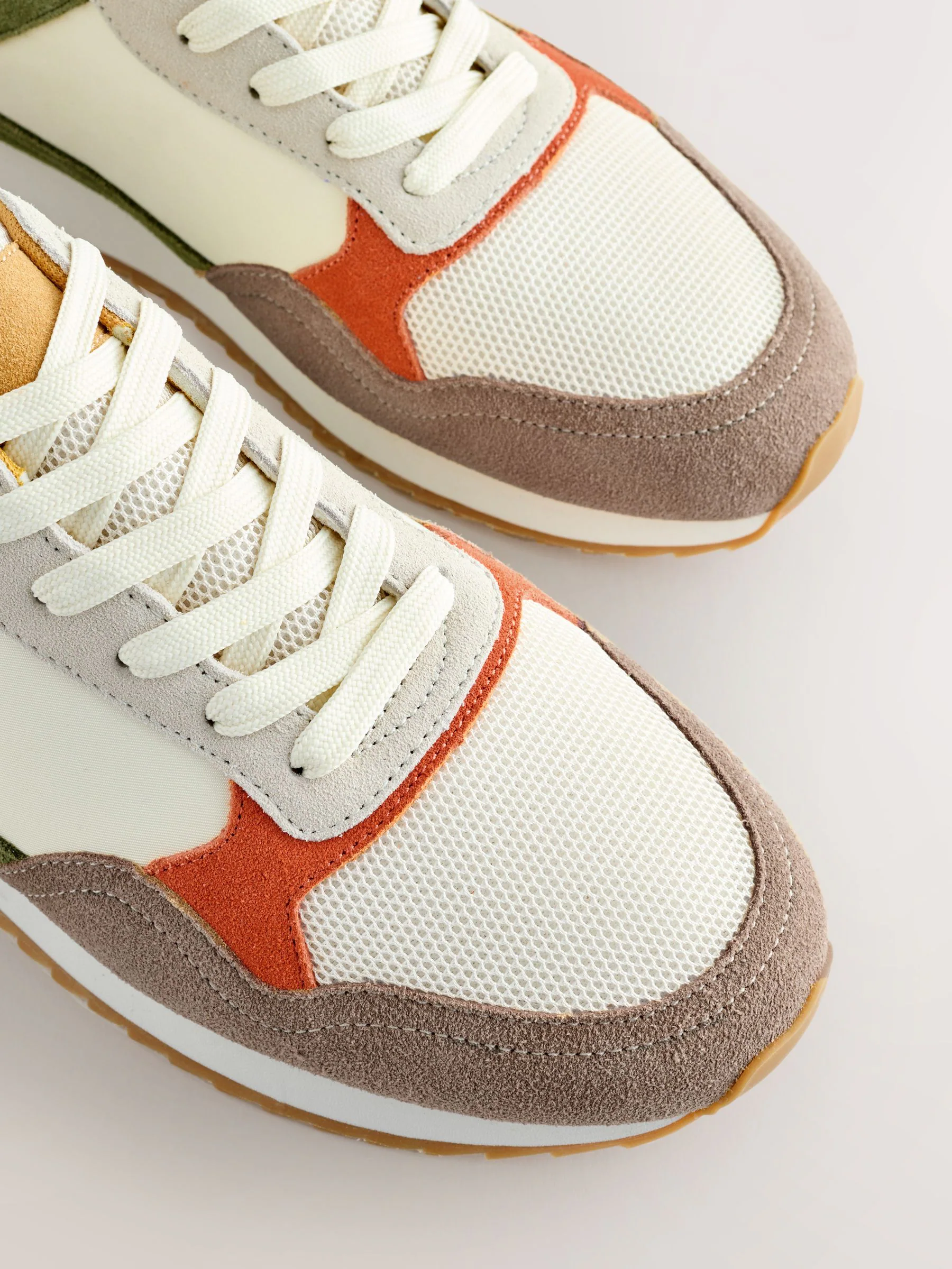 Meerkleurig - Trainers with Suede Trim