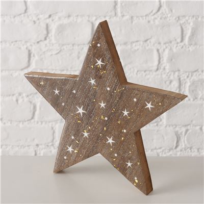 Étoile décorative en bois